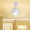 thumbnail image 5 of Elegant Rustic Design Semi Flush Mount Ceiling Light, Wire Cage Metal Industrial Ceiling Lamp for Hallway, Hotel, 5 of 5
