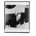 thumbnail image 2 of Historic Framed Print, [Harold Van Doren, half-length portrait, seated at desk, drawing], 17-7/8" x 21-7/8", 2 of 9