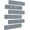 Gray, variant on Felt Bulletin Board Bar Strip, Self-Adhesive Felt Board Strip, No Frame Wall Decorative Bulletin Board For Office Classroom Home, 6 Bars -Black