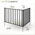 thumbnail image 4 of Zippity 3 ft. H x 3.5 ft W Zurich Poly-Steel No Dig Dog and Garden Fence Kit ZP19079 (2 Panels), 4 of 8