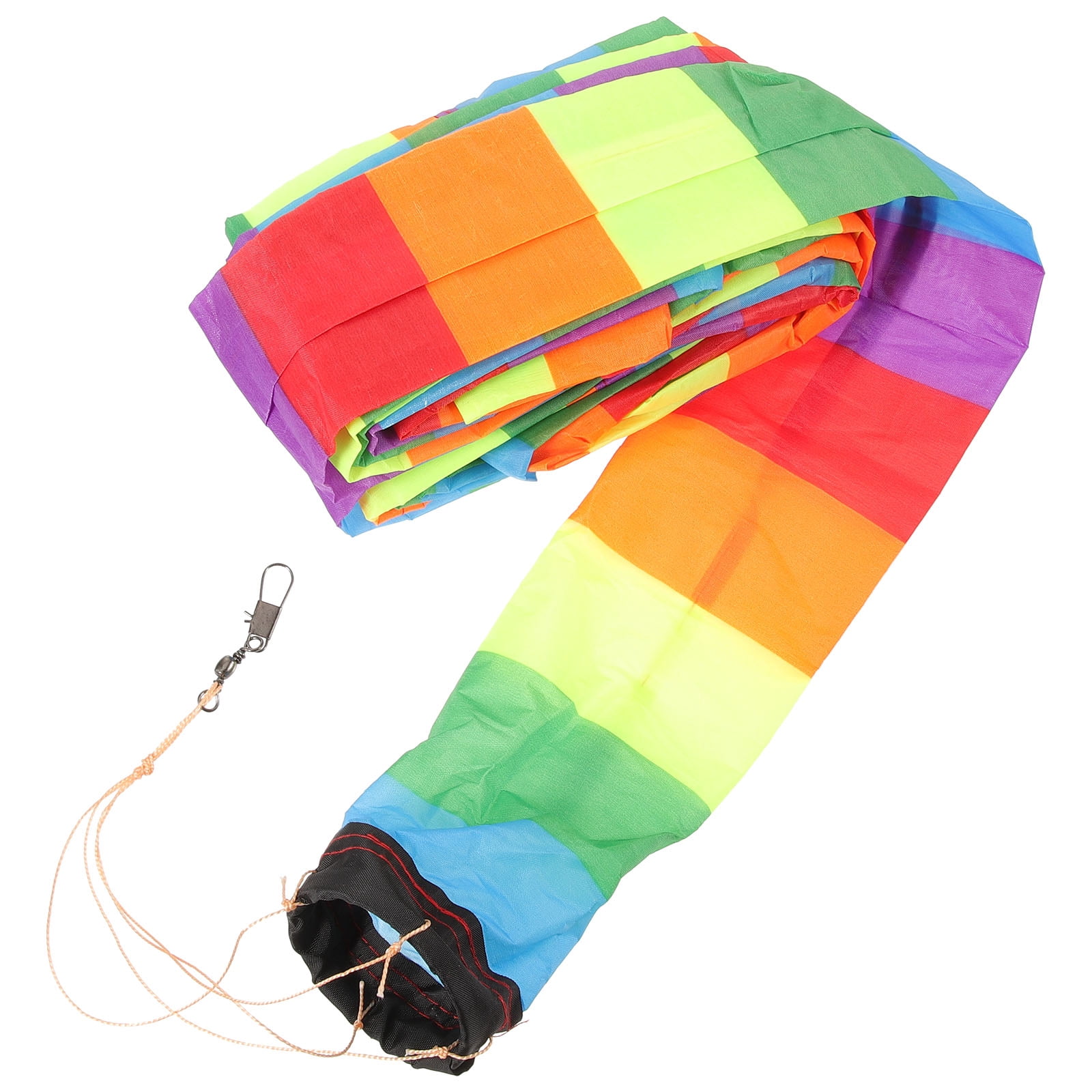 FUTUREORYY 1Pack Kite Tail 11.8x3.3in for Kite Decor in Chemical Fiber Cloth with Connector Hook