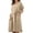 Khaki, variant on Sngxgn Dresses for Women Front Tie Cap Sleeves V Neck Midi Bodycon Dress(Green,S)