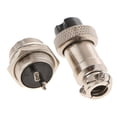 thumbnail image 4 of 1 par GX16-2 Pin 16mm Metal macho hembra Panel conector aviación enchufe 2 pines Cola Conector de enchufe de aviación, 4 of 6