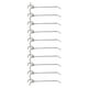 thumbnail image 2 of Ganchos para tablero de clavija, soporte de herramientas de montaje en pared, estantería, accesorios de ganchos de pared, 10 Uds. Estilo B kusrkot Ganchos para listones, 2 of 8