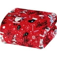 thumbnail image 2 of Santa''s Little Helper Collection Festive and Cuddly Holiday Microplush Throw Blanket (50" x 60") - Ho Ho Ho - Christmas Throw Blanket, 2 of 6