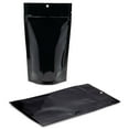 thumbnail image 2 of 50 Pack Black 5" x 8.5" Stand Up Food Pouch Ziplock Mylar Smell Proof Bags, 2 of 4