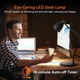 thumbnail image 3 of Lámpara de escritorio LED BOHON con puertos de carga USB C+A y cargador inalámbrico, 3 of 5