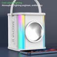 thumbnail image 4 of Usloyux Wireless Outdoor Speaker Prime Day Deals, Portable Karaoke Colorful Light Wireless Speakers K-Song With Microphone 15W High Power Hifi Stereo Sound Subwoofer Bluetooth Speakers 4000Ma Large, 4 of 7