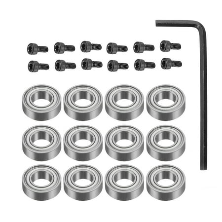 

1 Set Replacement Bearings Top-mounted Ball Bearing Guide Router Bit Repair Tool Kit
