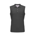 thumbnail image 4 of Men'S Button Casual Fashion Summer Solid Color Sleeveless Lapel Sports Vest Top, 4 of 8