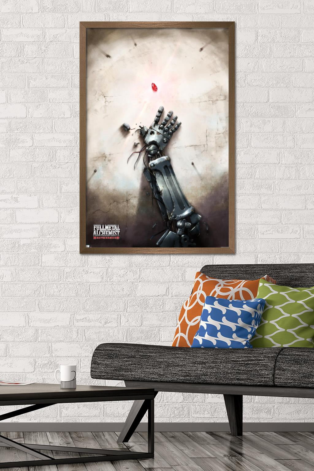 Fullmetal Alchemist: Brotherhood - Key Art 4 Wall Poster, 22.375" x 34" Framed