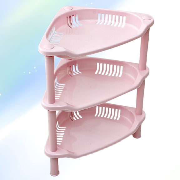 DEMACRIO Home Organization Triangle Storage Rack Plastic 1Set