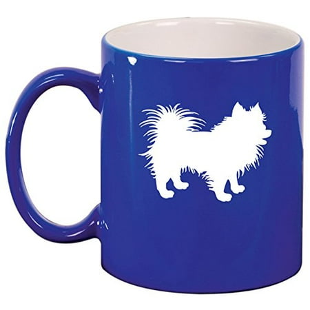 

Ceramic Coffee Tea Mug Cup Pomeranian (Blue)