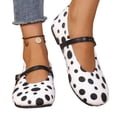thumbnail image 4 of OKBOP Womens Round Toe Flats Shoes Comfortable Buckle Strap Casual Work Shoes, 4 of 5
