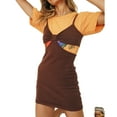 thumbnail image 6 of Kiapeise Womens Sexy Knitted Halter Neck Dress Backless Club Streetwear, 6 of 8