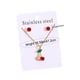 thumbnail image 3 of Delicado conjunto de collar y aretes de clavícula de acero inoxidable 304, luces dulces, regalo de lujo, joyería de acero inoxidable, 3 of 7