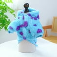 thumbnail image 4 of Dog Dinosaur Sweaters for Small Dog Boy Girl Color Block Puppy Hooded Pajamas Cute Warm Small Dog Clothes Soft Sweaters Dog Outfits,Blue,XS, 4 of 6