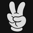 thumbnail image 2 of Girls Mickey & Friends Peace Sign Gloves T Shirt, 2 of 4