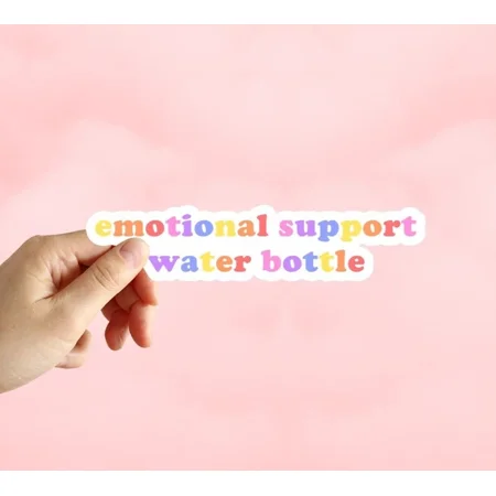 DOPASTICKER Emotional Support Sticker Laptop Car Cute Sticker Girly Phone Decal Water Bottle Stickers Cars Stickers Water Bottle Stickers For Kids