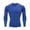 #01-Blue, variant on Compression Shirts for Men - Long Sleeve Black Workout Base Layer Athletic Gym Tops Quick Dry Running Undershirts