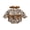 Brown, variant on Cjfdfy Newborn Baby Girl Fall Plaid Romper Fashion Football Print Bowknot Long Sleeve Bubble Jumpsuit With Headband Brown Football Game Day Letter Fall Winter Clothes