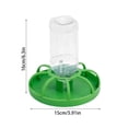 thumbnail image 3 of Large Capacity Quail Feeder and Waterer Set, Poultry Feed Dispenser for Small Animals Chicks, for Small Animals Easy Clean & Maintain B, 3 of 8
