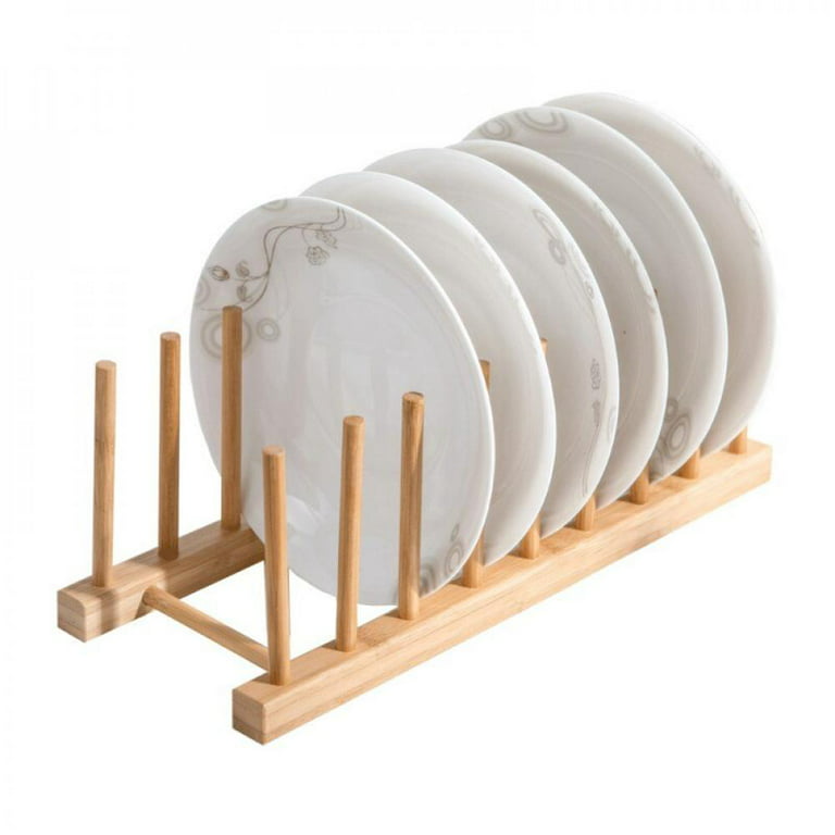 Buy Wholesale China High Quality Bamboo Cabinet Plate Stand Dish Drainer  Wooden Plate Rack Pot Lid Holder Kitchen Bamboo Dish Drying Rack & Bamboo  Holder For Dish Rack at USD 4.89
