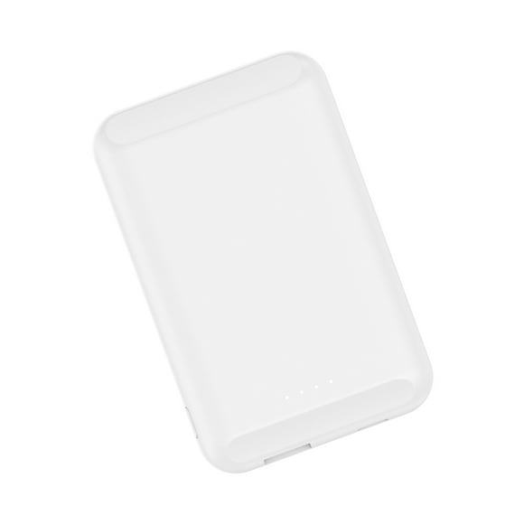 Cateissary Banco de energía inalámbrico, cargadores de tamaño pequeño, accesorios, dispositivo de carga profesional para teléfono móvil, Teléfono y Comunicación Blanco