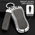 thumbnail image 2 of For Geely B 4 buttons New Emgrand GS X6 SUV EC7 Car  Accessories Zinc alloy+leather Car Key Case Cover Holder Protective Shell, 2 of 13