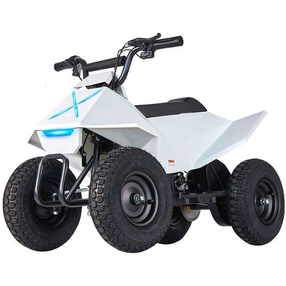 Hoverheart Electric Quad For Kids 4 Wheels Ride On Car 24v 350w Motor Atv Mode xw Ea14 max Speed 9mph max Load 120lb equipped Shock front Light big