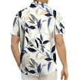 thumbnail image 2 of OGLCCG Mens Hawaiian Shirt Lapel Collar Short Sleeve Floral Printed Button Down Shirts Outdoor Tropical Summer Beach Shirts S-3XL, 2 of 5