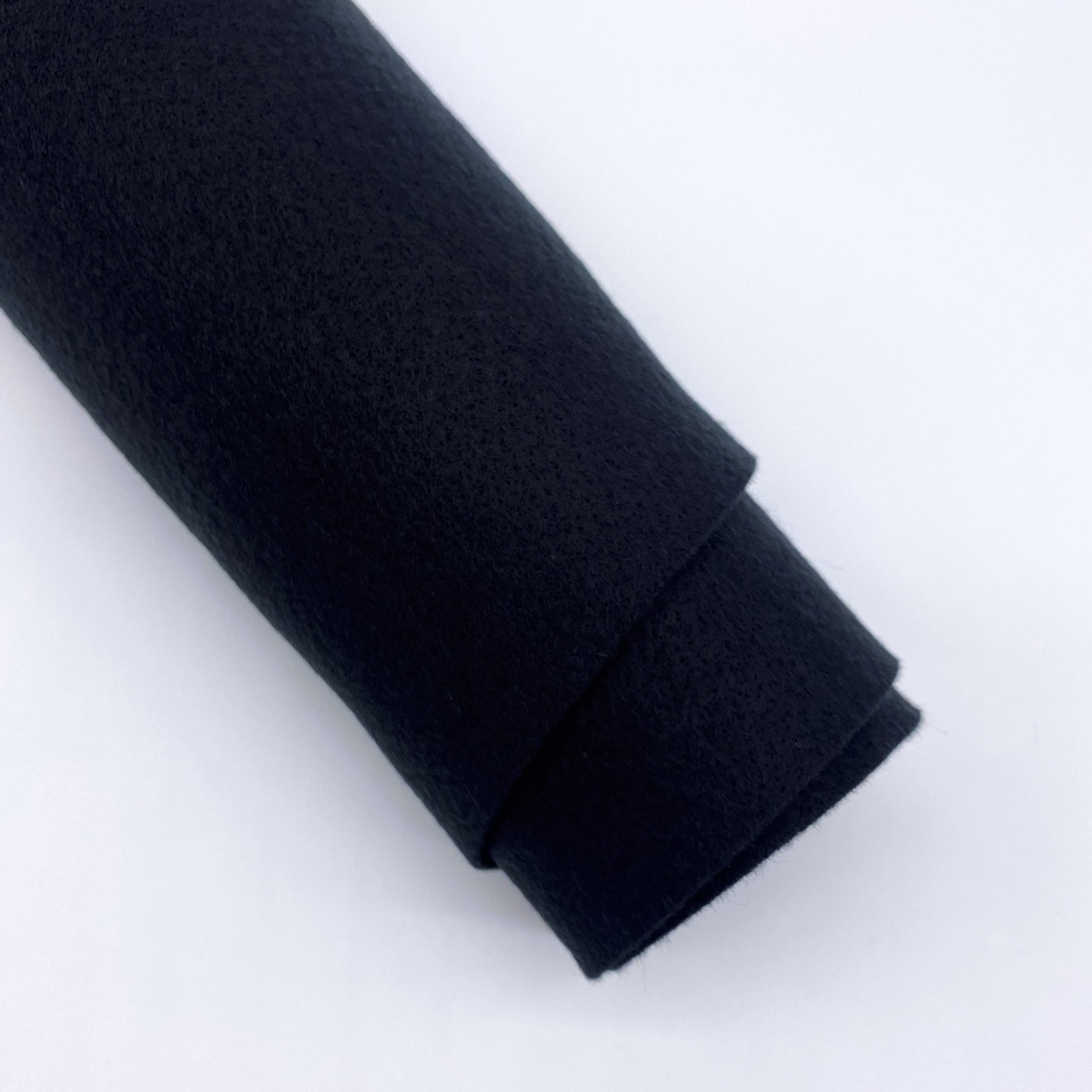 Ice Fabrics Craft Felt Fabric by The Yard - 72" Wide Acrylic Felt for DIY Arts & Crafts - Black - 20 Yards