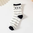 thumbnail image 2 of Women's Flowers Socks Cute Print Black and White Short Socks Ankle Socks Comfortable Ruffle Socks Gifts For Women Daily Wear C One Size, 2 of 7