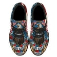 thumbnail image 2 of Eagle Patriotic Wreath American flag God Bless America Shoes Sneakers Black Size 9.5, 2 of 7