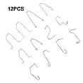 thumbnail image 1 of 6/9/12pcs H1 H3 H4 H7 Assorted Headlight Bulb Retaining Clip Holder Set Stainless Steel Bulb Spring Clips, 1 of 8