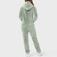 thumbnail image 4 of KIJBLAE Women's Jumpsuit Comfy Lounge Casual Pants Jumpsuit For Girls Home Clothes Loose Couple Fashion Full Length Trousers Solid Color Green M, 4 of 6