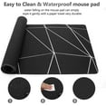 thumbnail image 4 of Large Gaming Mouse Pad 31.5 X 11.8 Inch, Extended XXL Mousepad with Stitched Edge,Non-Slip Rubber Base,Waterproof Computers Mouse Mat for Office,Home,Black Stripe, 4 of 6