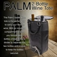 thumbnail image 3 of Two Bottle Wine Tote Palm Design, 3 of 3