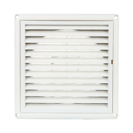 

1PC Air Vent Ventilation Grill Cover Wall Ceiling Mounted Vent Built-in Fly Screen Mesh for Bathroom Office Home (White 150mm)