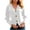 White, variant on Cardigan Sweaters for Women Soft Casual Long Sleeve V Neck Button down Cropped Knit Cardigans Fleece Outwear Jackets(White,Large)