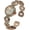 Rose Gold, variant on Blekon Collections Japanese Quartz Womens Elegant 25mm Case Rhinestone Bezel Metal Cuff Watch