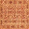 thumbnail image 1 of Ahgly Company Indoor Square Abstract Orange Modern Area Rugs, 5' Square, 1 of 4