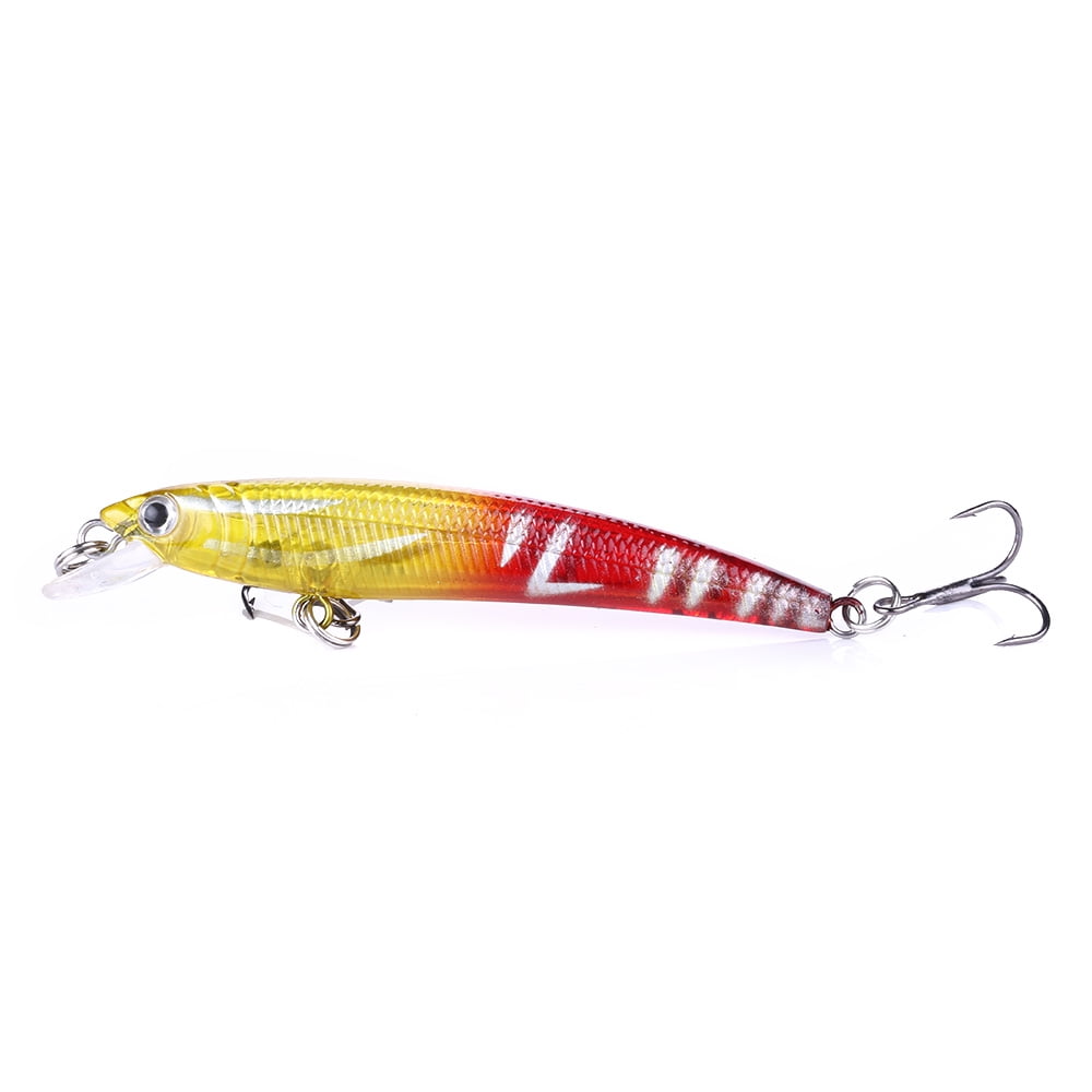 HENGJIA Minnow Bass Fishing Lures, Jerkbait Lure Set Hard Baits Crankbait for Catfish Trout Walleye Fishing Bait 12Pcs/kit