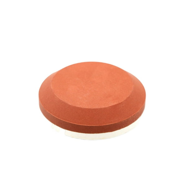 Ounissouiy Afilador de piedra de forma redonda, piedra de afilar práctica, diseño antideslizante, herramientas de afilado para carpintería, suministros Cocina y Comedor gran jade blanco rojo Ounissouiy HA060983-08B