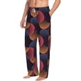 thumbnail image 2 of Xecao Circular Stripes Men's Straight Lounge Pajama Pants: The Ultimate in Comfortable Sleepwear, 2 of 9