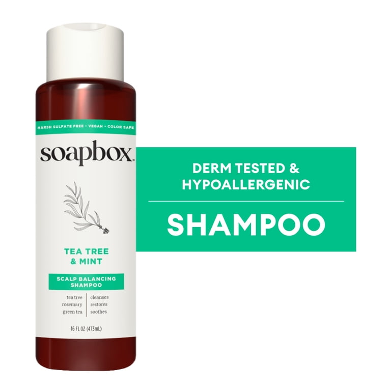 Soapbox Tea Tree & Mint Scalp Balancing Shampoo photo 1
