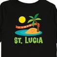 thumbnail image 4 of Inktastic I Love St Lucia Boys or Girls Long Sleeve Toddler T-Shirt, 4 of 5