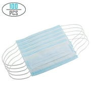 100pcs disposable blue non-woven protective masks