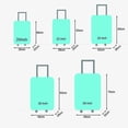 thumbnail image 2 of Funda protectora elástica para maletas de viaje con ruedas para maletas de 22 a 28 pulgadas (envío gratuito de una etiqueta de equipaje) (l, Map-plane), 2 of 5