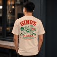 thumbnail image 3 of Smartprints Gino's Pizza Brooklyn Men's T-Shirt Natural, Cotton, S, 3 of 4